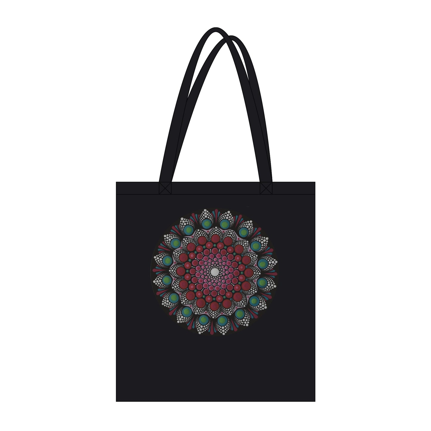 Organic Tote Bag Black 12 different designs