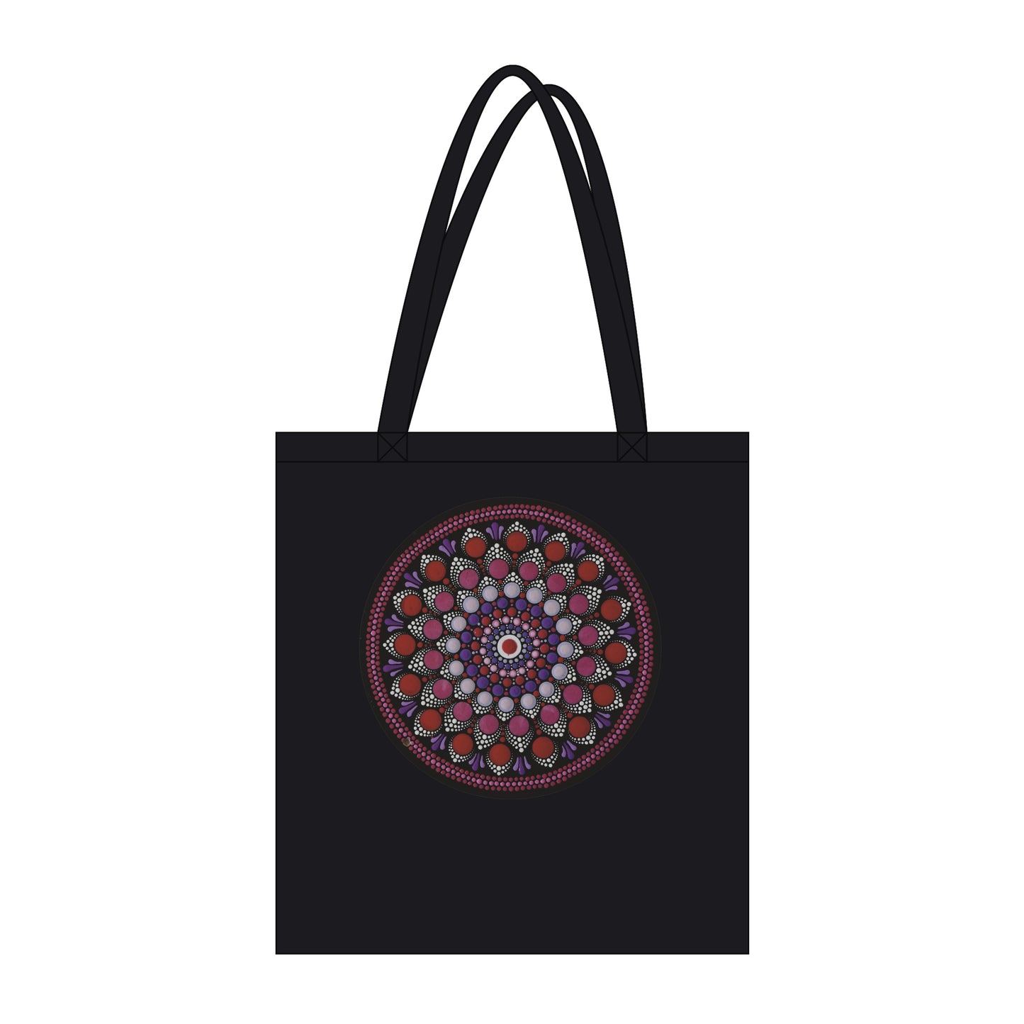 Organic Tote Bag Black 12 different designs