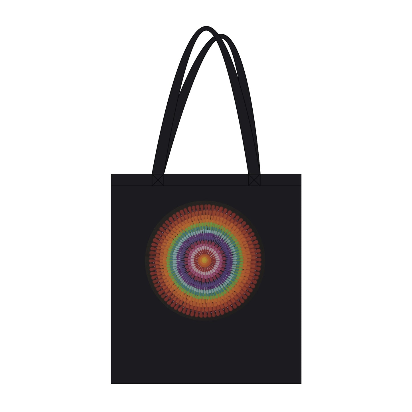 Organic Tote Bag Black 12 different designs