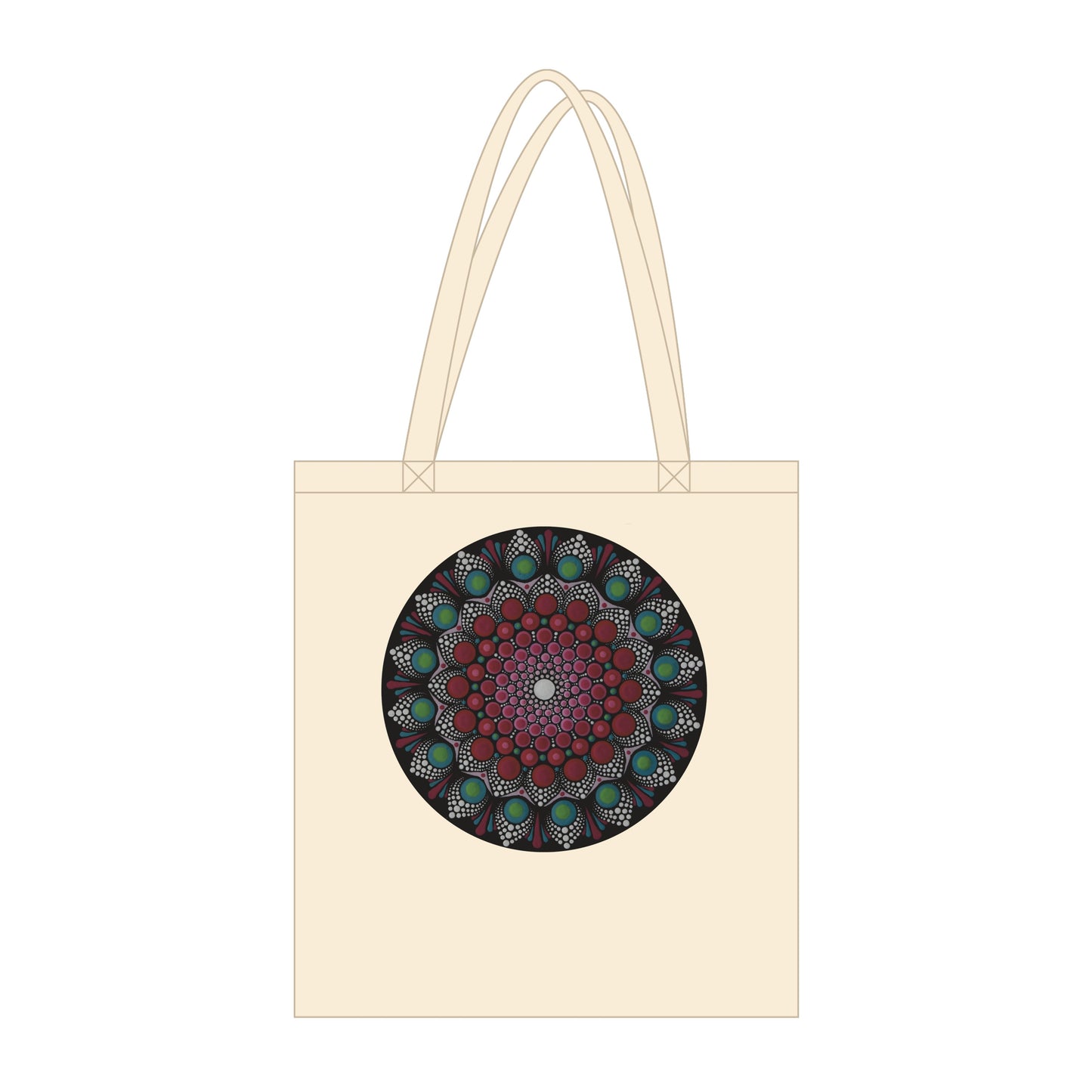 Organic Tote Bag Natural 12 different designs