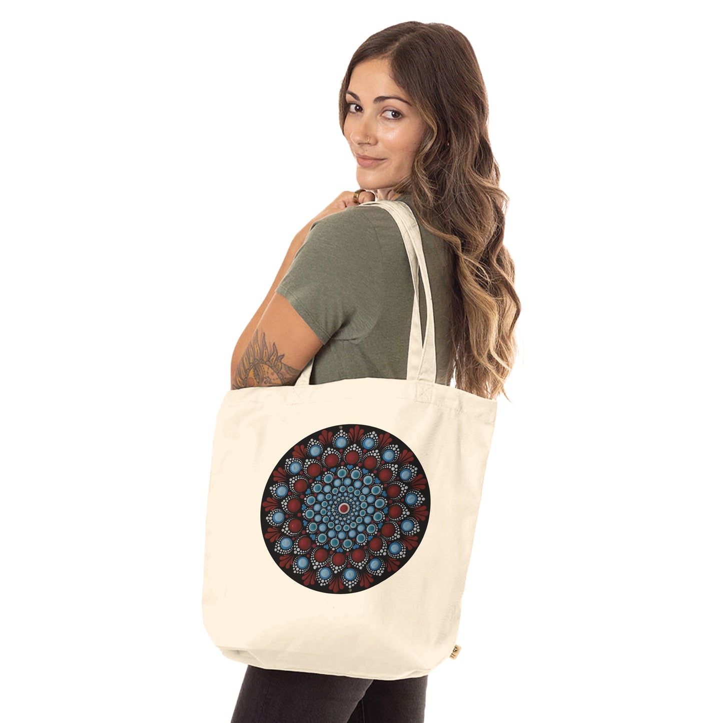 Organic Tote Bag Natural 12 different designs